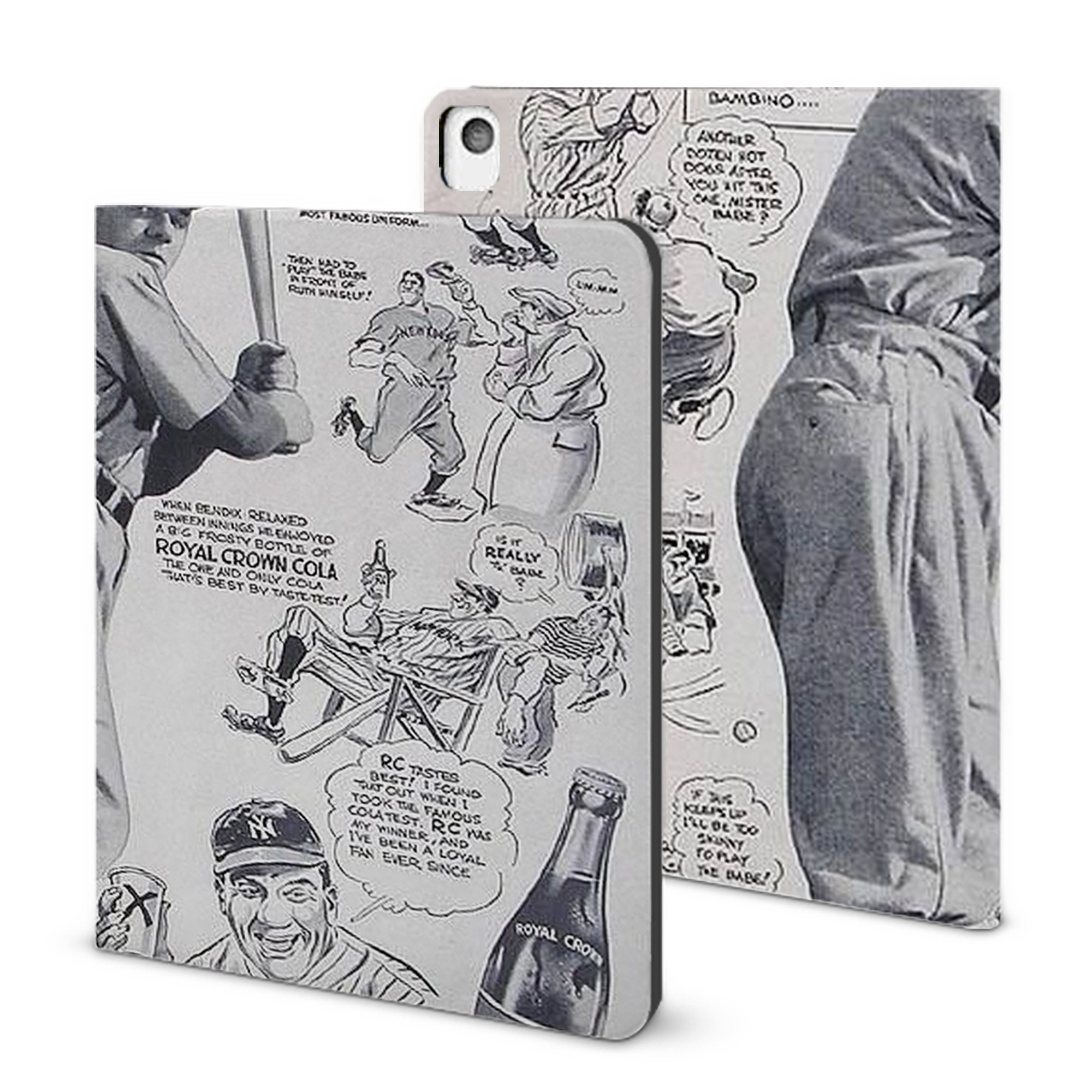 Babe Ruth 36 IPad Book-Style Case With Pencil Slot – Slim PU & TPU Cover – Full Protection, Precise Fit, Water & Scratch Resistant